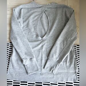 Victoria Sport grey cutout swearshirt